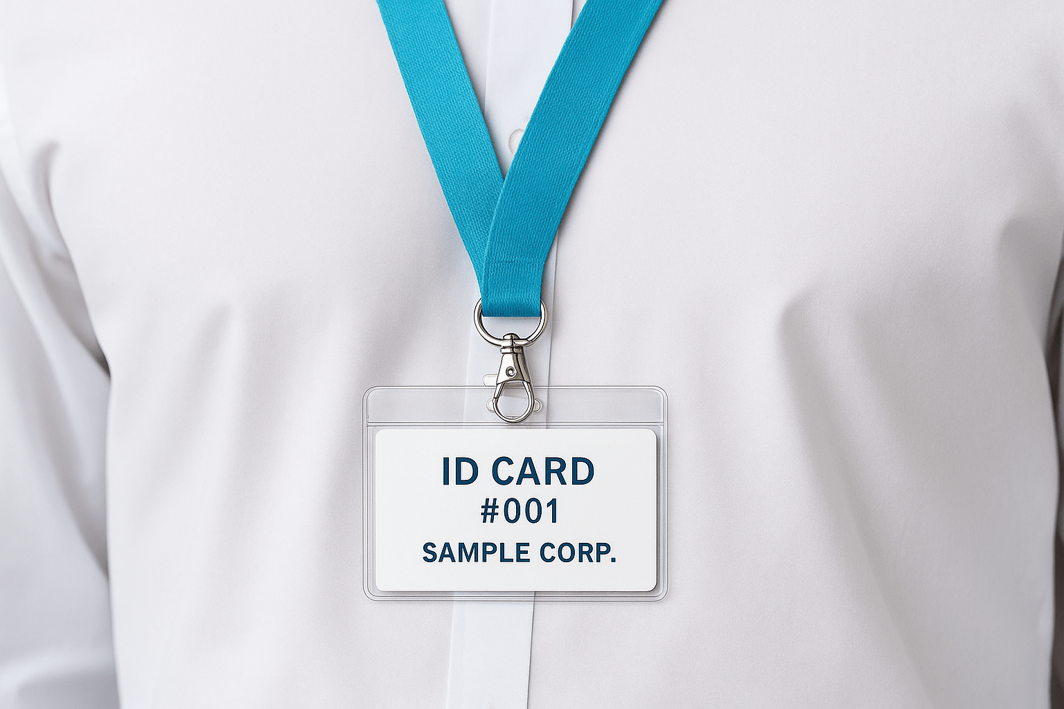 ネックストラップのモックアップ