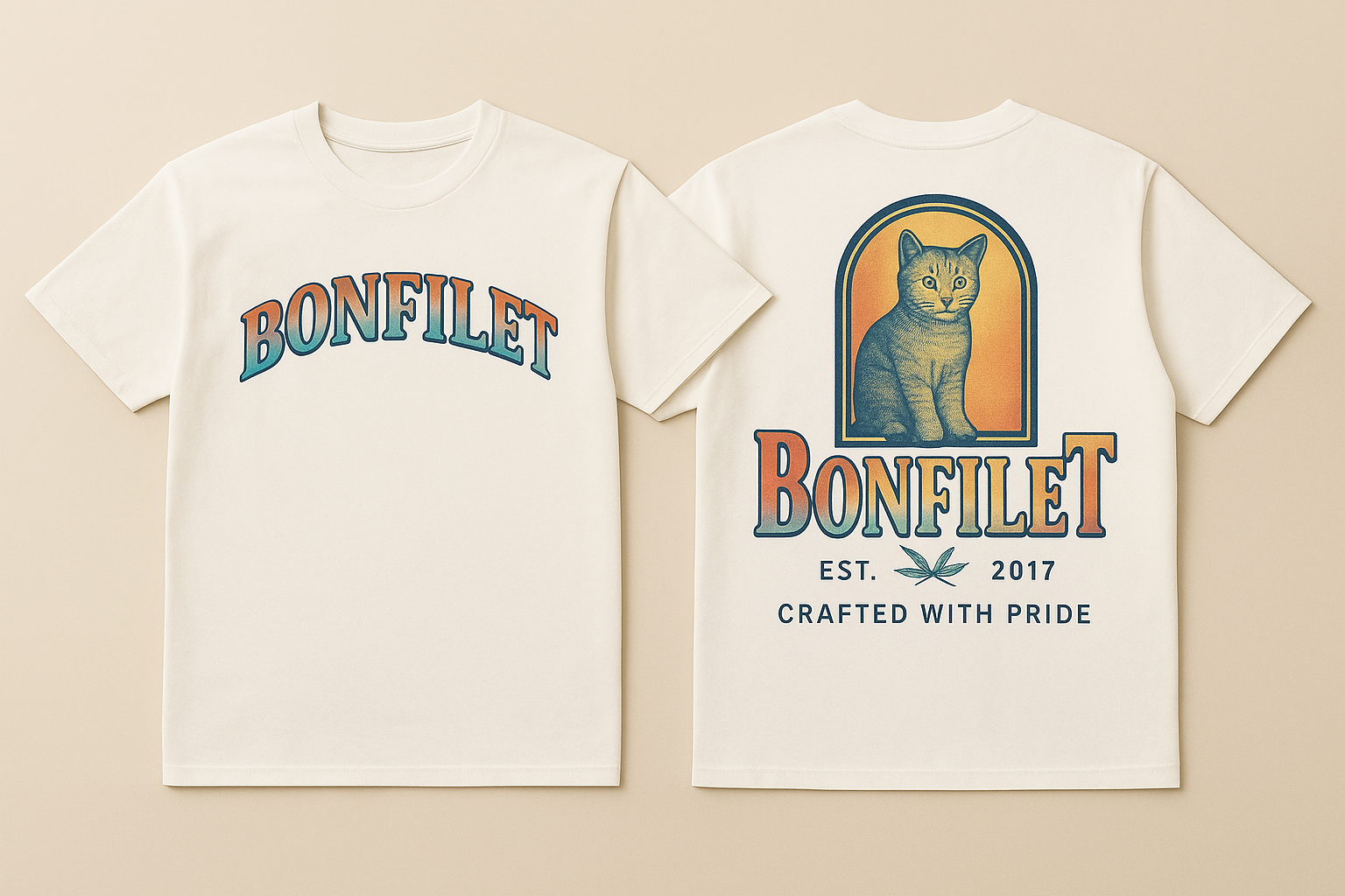 フロント＋バックA3（両面）モック