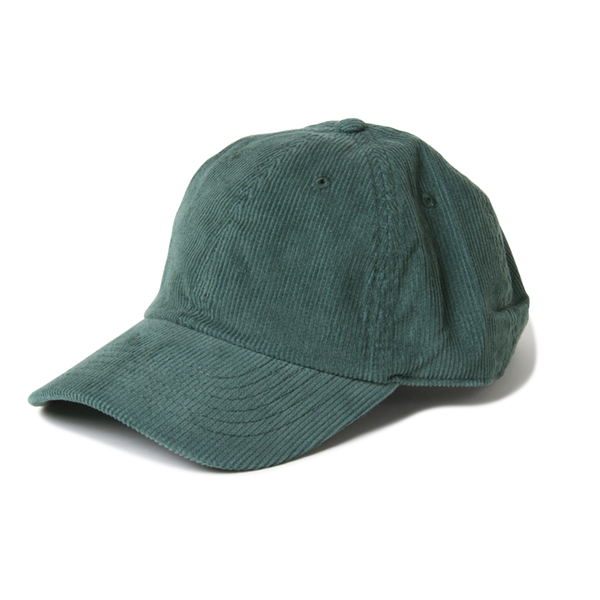 コーデュロイキャップ　グリーン