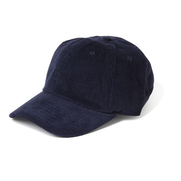 コーデュロイキャップ　ネイビー