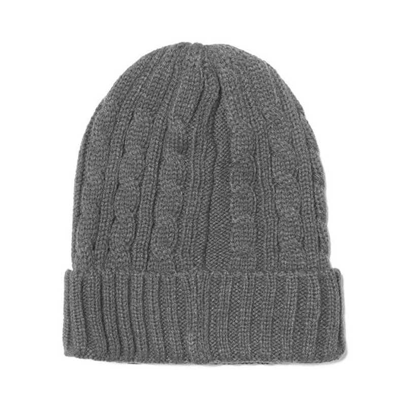 ニットキャップ グレー