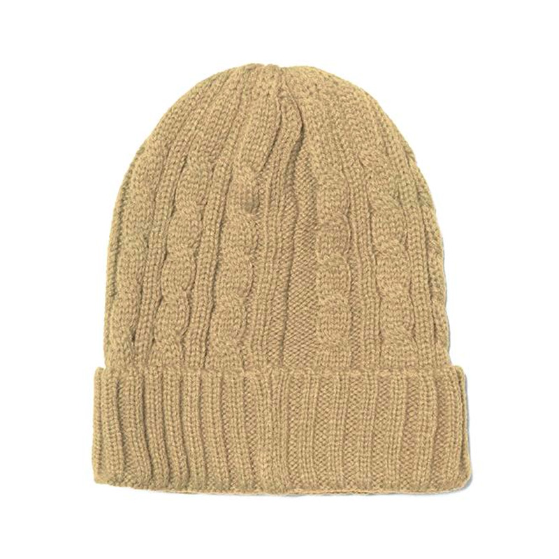 ニットキャップ ベージュ